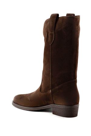 Stivale Texano in camoscio marrone VIA ROMA 15 | 3381PSYKE